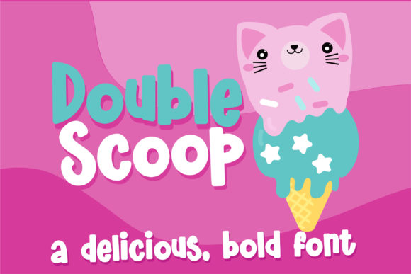 Double Scoop Font Poster 1