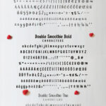 Double Smoothie Font Poster 4