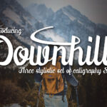 Downhill Font Poster 1