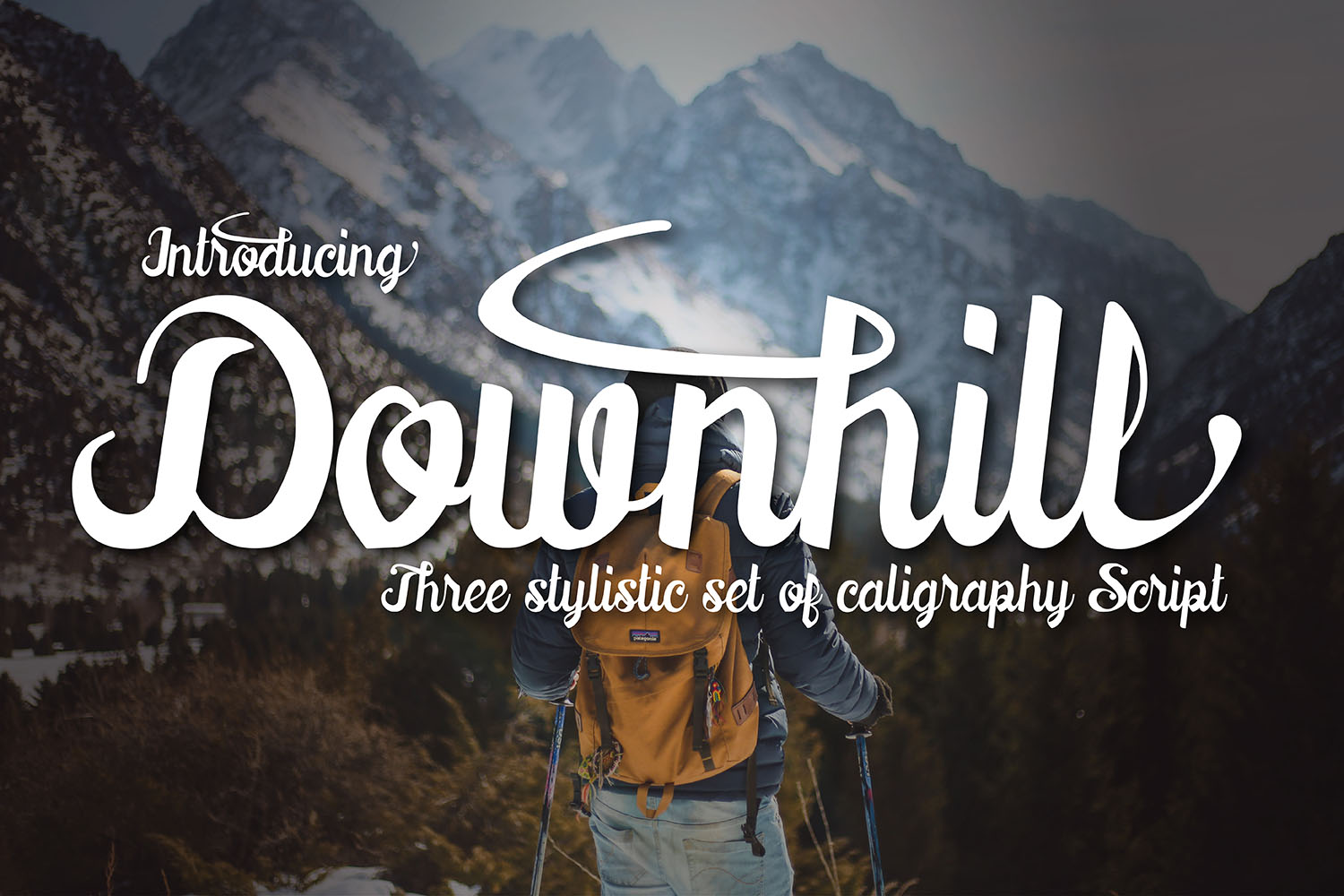 Downhill Font Poster 1
