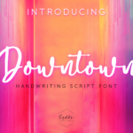Downtown Font Poster 1