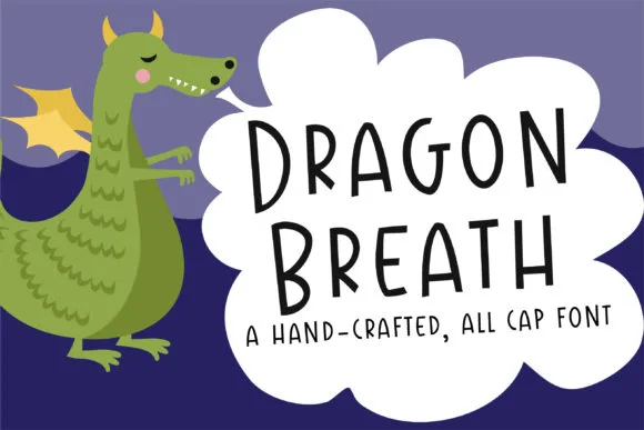 Dragon Breath Font Dragon Breath Font Poster 1