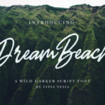 Dream Beach Font Poster 1