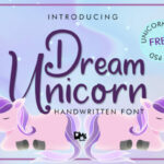 Dream Unicorn Font Poster 1