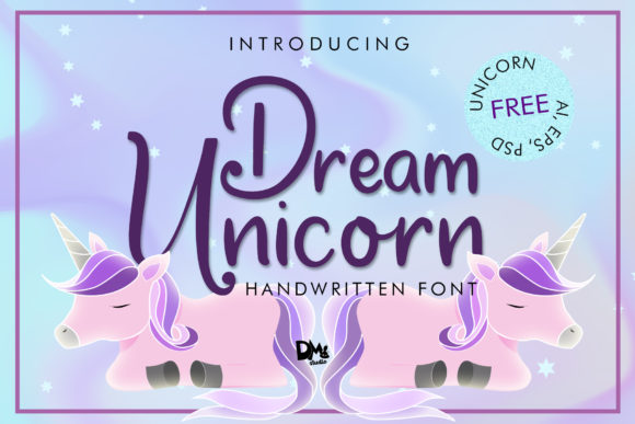 Dream Unicorn Font Poster 1