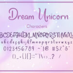 Dream Unicorn Font Poster 6