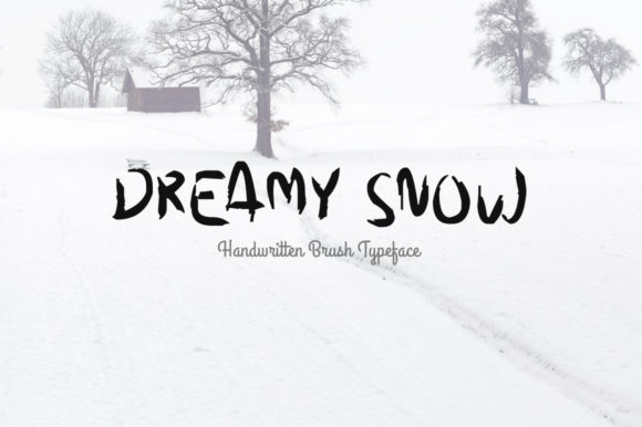 Dreamy Snow Font Poster 1