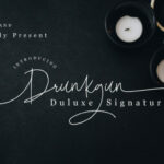 Drunkgun Script Font Poster 1