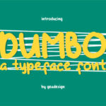 Dumbo Font Poster 1