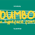 Dumbo Font Poster 1
