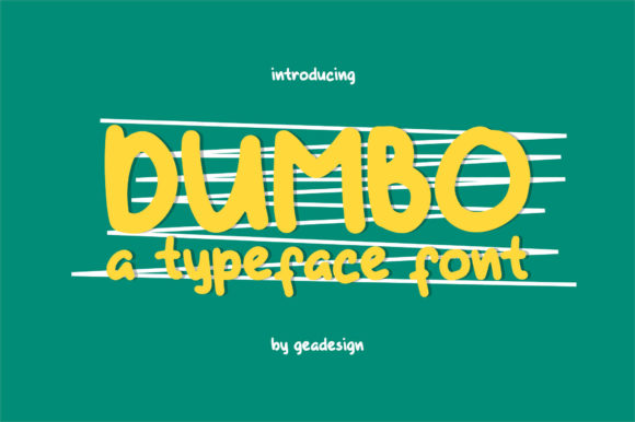 Dumbo Font Poster 1