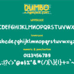 Dumbo Font Poster 2