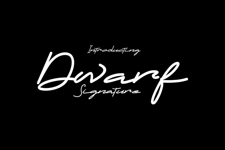 Dwarf Signature Font Poster 1