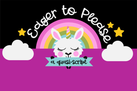 Eager to Please Font Poster 1