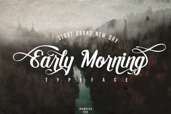 Early Morning Font Poster 1