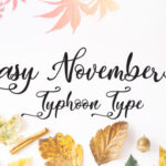 Easy November Font Poster 1