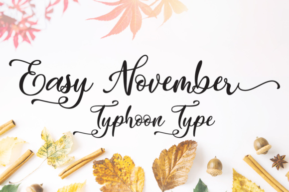 Easy November Font Poster 1