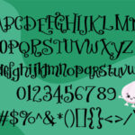 Eat Your Vegetables Font Poster 2