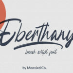 Eberthany Brush Font Poster 1