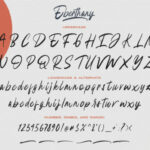 Eberthany Brush Font Poster 10