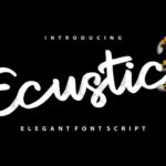 Ecustic Font Poster 1