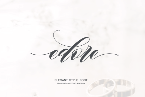 Edore Font Poster 1