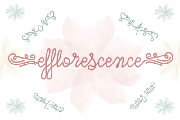 Efflorescence Font Poster 1