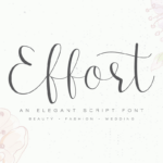 Effort Font Poster 1