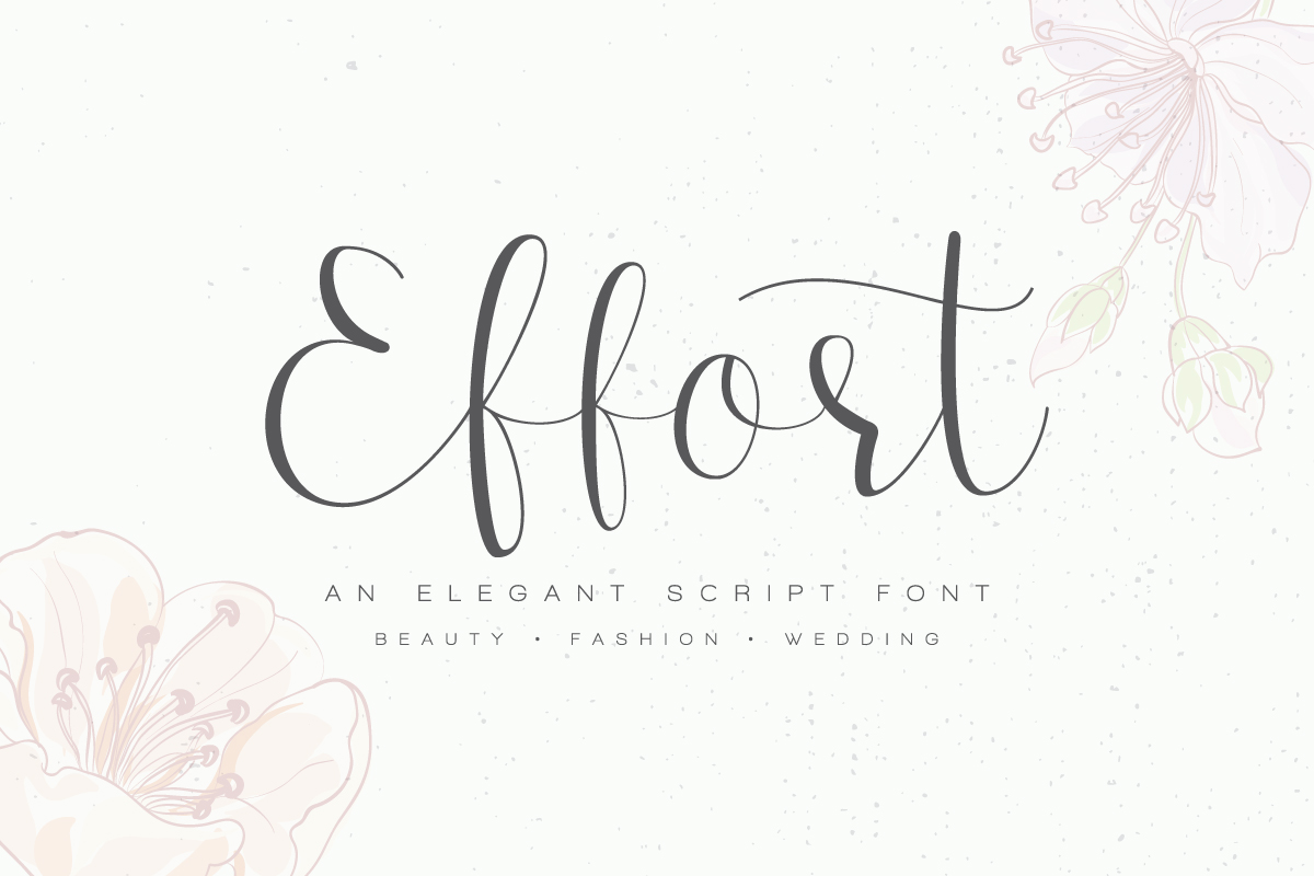 Effort Font Poster 1