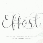 Effort Font Poster 2