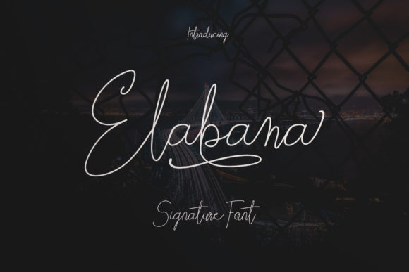 Elabama Font Poster 1