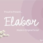 Elabor Font Poster 1