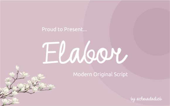 Elabor Font