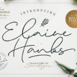 Elaine Hanks Font Poster 1