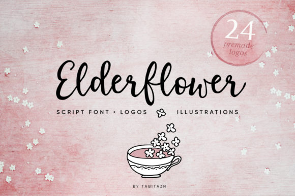 Elderflower Font Poster 1