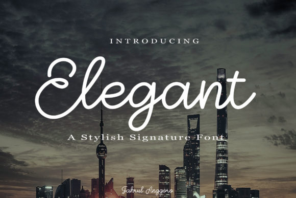 Elegant Font Poster 1