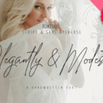 Elegantly & Modest Duo Font Poster 1