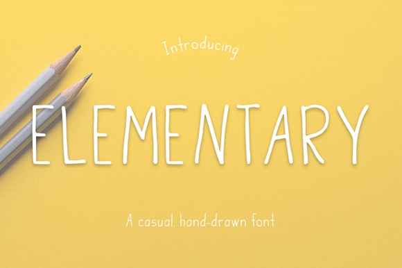 Elementary Font Poster 1