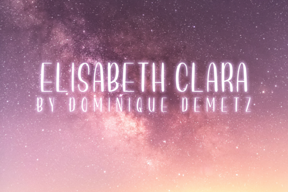 Elisabeth Clara Font Poster 1