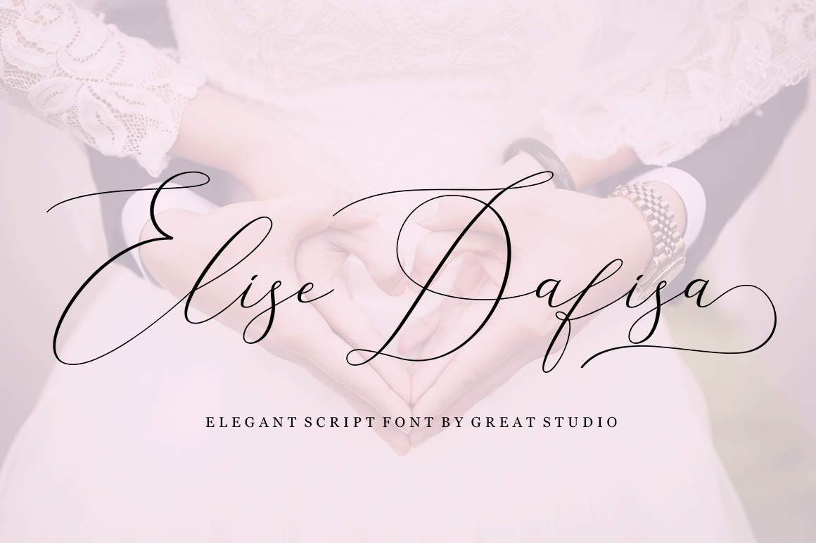 Elise Dafisa Script Font Poster 1