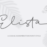 Elista Font Poster 17