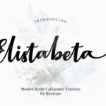 Elistabeta Script Font Poster 1