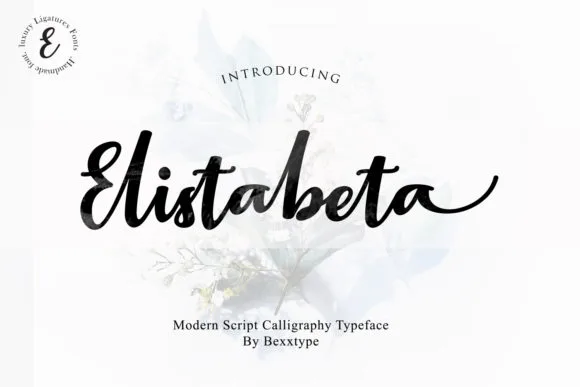 Elistabeta Script Font Elistabeta Script Font Poster 1