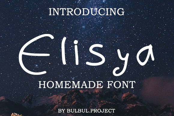 Elisya Font Poster 1