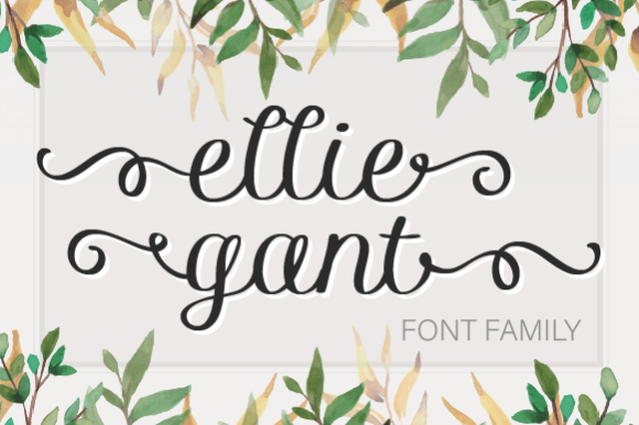 Ellie Gant Family Font Poster 1