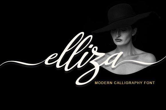 Elliza Script Font Poster 1