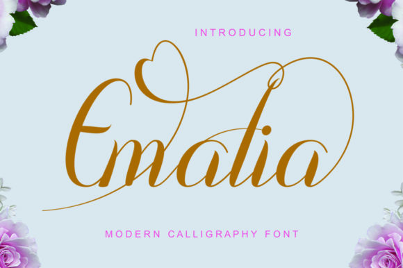 Emalia Font Poster 1