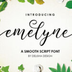 Emelyne Script Font Poster 1
