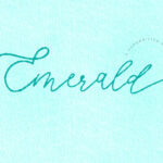 Emerald Font Poster 1