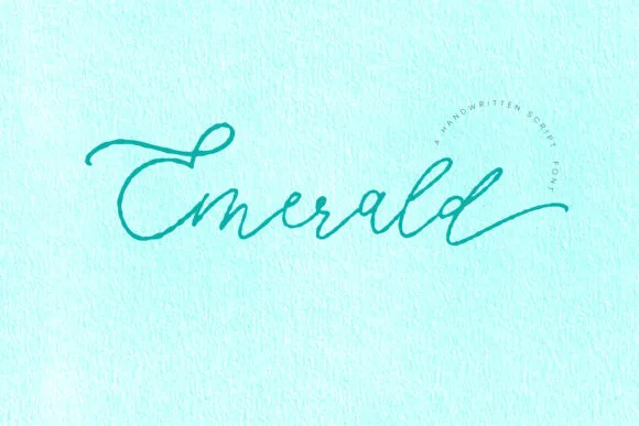 Emerald Font Emerald Font Poster 1